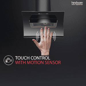 Hindware Essence 90 Cm 1350 m³/hr Auto Clean Chimney with Motion Sensor and Touch Control for easy operations