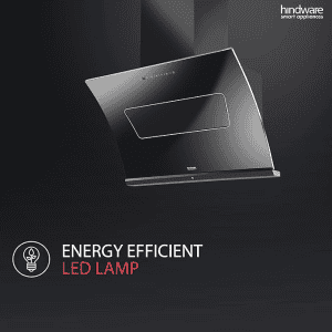 Hindware Essence 90 Cm 1350 m³/hr Auto Clean Chimney with Motion Sensor and Touch Control for easy operations