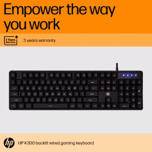 HP K300 Wired USB Gaming Keyboard | Black