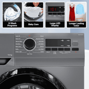 Godrej 7 Kg Eco-Wash |WFEON ARG 7014 FEBDT SLSR | Fully-Automatic Front Load Washing Machine