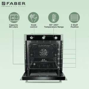 FABER FBIO 80L 6F | Built-in Microwave Oven | BLACK