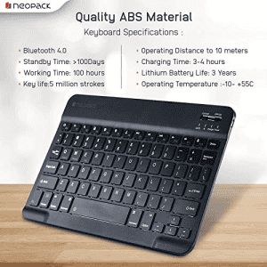 Neopack Keyboard Folio Case for iPad Air 10.9" & iPad Pro 11"  | 2nd, 3rd & 4th Gen | Black