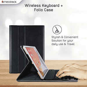 Neopack Keyboard Folio Case for iPad Air 10.9" & iPad Pro 11"  | 2nd, 3rd & 4th Gen | Black