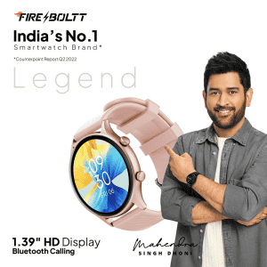 Fire-Boltt Legend | BSW102 | Smart Watch | Gold Pink
