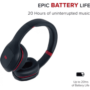 Mi XIAOMI Superbass Wireless Bluetooth Headset | On-Ear | Black, Red