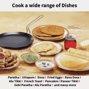 Hawkins Non Stick Flat Tawa | 30 cm | 4.88 mm | INFT30