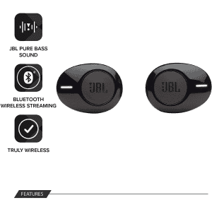 JBL 120TWS Wireless In-Ear Headphones | Black