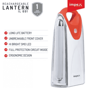 IMPEX IL 691 Lantern Emergency Light | White