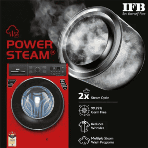 IFB Fully Automatic Front Load Washing Machine with In-built Heater | 7 kg | 5 Star | ELITE ZRS 7012 | Red