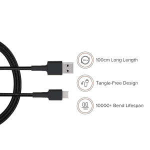 Xiaomi Mi Braided Type C 100Cm Cable | Black
