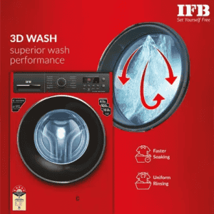 IFB Fully Automatic Front Load Washing Machine with In-built Heater | 7 kg | 5 Star | ELITE ZRS 7012 | Red