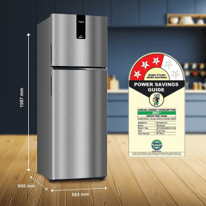 Whirlpool Frost Free Double Door Refrigerator | IF INV ELT DF278 (3S)-TL |235 l 3 Star | Alpha Steel