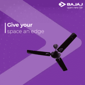 BAJAJ Edge HS Deco Neo | 1200 mm | 3 Blade Ceiling Fan