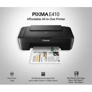 Canon PIXMA E410 Multi-function Color Inkjet Printer | Black