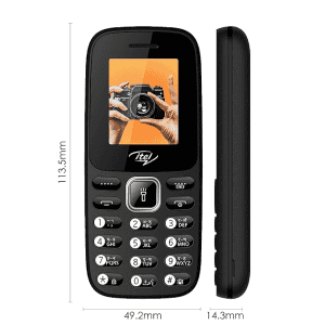 itel Ace2 Cam | Elegant Black