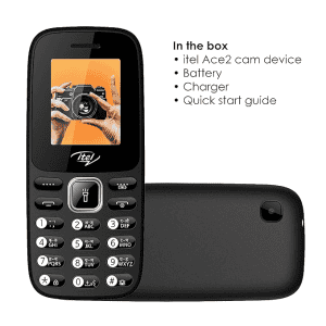 itel Ace2 Cam | Elegant Black