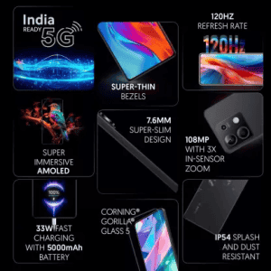 REDMI Note 13 5G |  6GB+128GB | Stealth Black