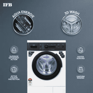 IFB Fully Automatic Front Load Washing Machine | DIVA AQUA BXS 6010 | 6 kg | Black, White