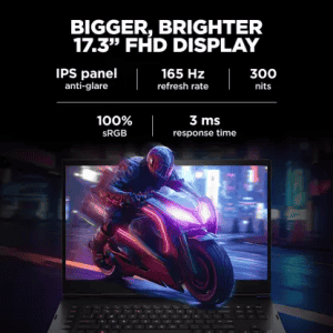 HP Gaming Laptop | 17-CM2003TX | Intel Core i7 | 13th Gen | 13700HX | 16 GB | 1 TB SSD | Windows 11 Home With MS Office |8 GB Graphics | NVIDIA GeForce RTX 4060 | 17.3 Inch | Shadow Black