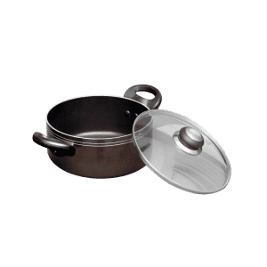 Blueberry’s RUBY Nonstick Biriyani Pot with Glass Lid | 2.5L | 20 cm | Gas Stove and Induction Based