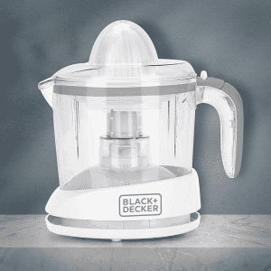 Black + Decker Bxcj0101In 30-Watts 1L Citrus Juicer | 2-Year Warranty | White