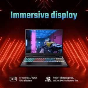 Acer AN16-41| AMD Ryzen 7 Octa Core 12th Gen 7840HS /16 GB/512GB SSD/RTX 4060-8GB / Gaming Laptop /16 Inch/Obsidian Black