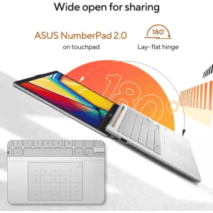 ASUS E1404FA-NK521WS | Vivobook Go 14 2023 AMD Ryzen 5 Quad Core 7520U  | 8 GB/512 GB SSD/Windows 11 Home | Thin and Light Laptop | 14 inch | Silver