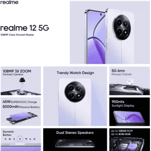 Realme 12 5G | 8GB / 128GB | Twilight Purple