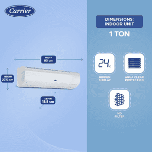CARRIER FLEXICOOL INVERTER SPLIT AC | 12K EMPERIA LXI |1.0 TON/5 STAR | WHITE
