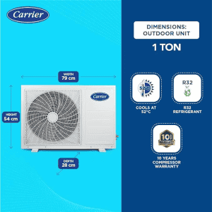 CARRIER FLEXICOOL INVERTER SPLIT AC | 12K EMPERIA LXI |1.0 TON/5 STAR | WHITE