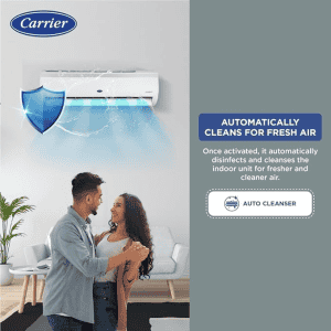 CARRIER FLEXICOOL INVERTER SPLIT AC | 12K EMPERIA LXI |1.0 TON/5 STAR | WHITE