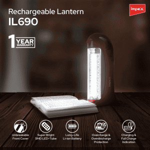 Impex IL-690 Rechargeable LED Lantern |  Emergency Light