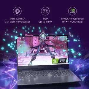 Lenovo LOQ Intel Core i7 13th Gen 13620H | 82XV00BRIN | 16 GB/512 GB SSD/Windows 11 Home/8 GB Graphics/NVIDIA GeForce RTX 4060 | Gaming Laptop