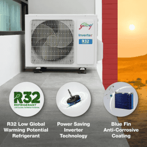 Godrej 1 Ton 3 Star | SIC 12PTC3-WWP | Inverter Split AC