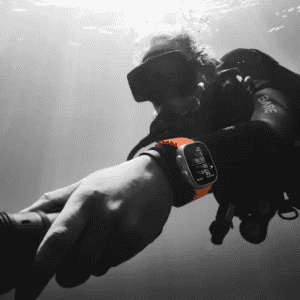 Apple Watch Ultra 2 | GPS + Cellular 49mm Titanium Case with White Ocean Band  | White Ocean Strap