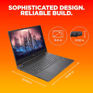 HP Victus Gaming Laptop | Intel Core i5 12th Gen 12450H | 8 GB/512 GB SSD | Intel Integrated NVIDIA GeForce RTX 2050 Laptop GPU (4 GB GDDR6 dedicated | 15-fa1124TX Gaming Laptop | Black