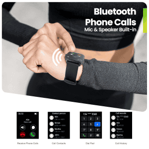 Amazfit Pop 3S Smartwatch | Silver Metal Strap