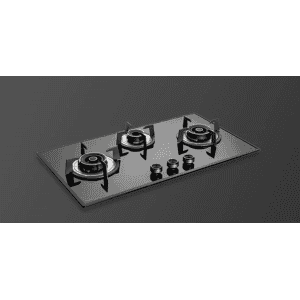 Kaff ALN783 Built in Hob 3 Heavy Duty Brass Burners | Auto Ignition | Metal Knob | Gas stove