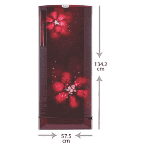 Godrej 210 L Direct Cool Single Door 3 Star Refrigerator | RD EDGEPRO 225C 33 TAF ZN WN