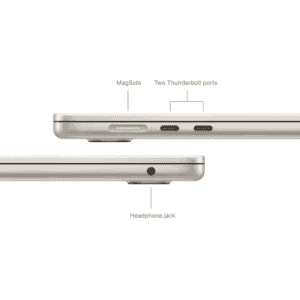 Apple MacBook Air | M3 Chip 8GB | 256GB SSD | MRYR3HN/A | 38.86 cm (15.3 inch) | Starlight