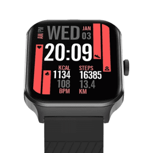 Noise ColorFit Canvas Smartwatch | Bluetooth Calling | Jet Black Strap