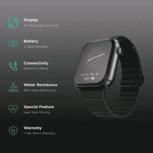 FIRE-BOLTT Dream Wi-Fi+4G SIM Android OS Wristphone | 51.3mm HD Display | In-built GPS | Irish Glam Strap