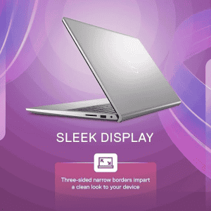 Dell Inspiron 3530 13th Gen Laptop, Intel Core i3-1305U/8GB/512GB SSD/15.6" | 39.62cm | Platinum Silver