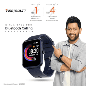 Fire-Boltt Ninja Call Pro Smart Watch Dual Chip Bluetooth Calling |1.69" Display | AI Voice Assistance with 100 Sports Modes