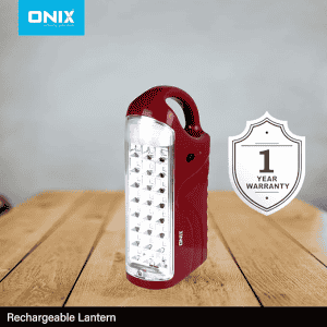 Onix OL-880 Rechargeable LED Lantern Emergency Light | Red