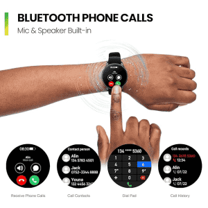 Amazfit Huami Pop 3R Metal Strap Smart Watch | Metallic Sliver