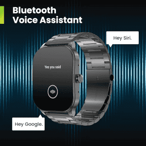 Amazfit Pop 3S Smart Watch with 1.96" AMOLED Display | BT Calling | Music Control | Metallic Black