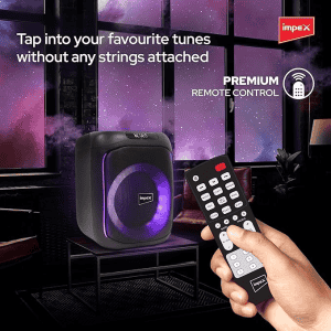 Impex G-Bang Portable Party Speaker | Speaker with Wireless Mic | Black | G500