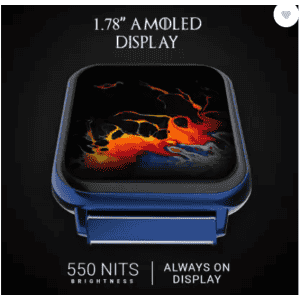Fire-Boltt King Luxury Stainless Steel 1.78'' Amoled Display 100+ sports Bluetooth Calling Smartwatch | Blue Strap
