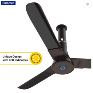 Atomberg Studio+ Ceiling Fan | 5 Star | 1200 mm | BLDC Motor with Remote | 3 Blade | Earth Brown